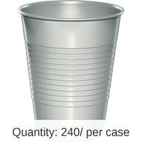 240/Case Bulk Shimmering Silver 16 oz Plastic Cups