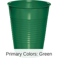 240/Case Bulk Emerald Green 16 oz Plastic Cups