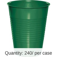 240/Case Bulk Emerald Green 16 oz Plastic Cups