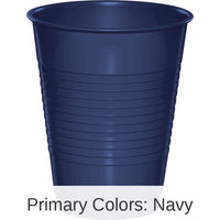 240/Case Bulk Navy 16 oz Plastic Cups