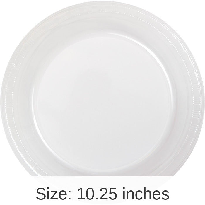 240/Case Bulk Clear Plastic Banquet Plates 10.25 inch