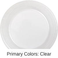 240/Case Bulk Clear Plastic Banquet Plates 10.25 inch