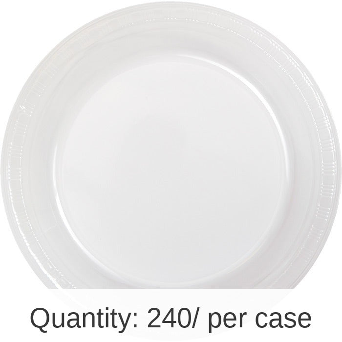 240/Case Bulk Clear Plastic Banquet Plates 10.25 inch