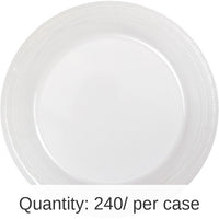 240/Case Bulk Clear Plastic Banquet Plates 10.25 inch