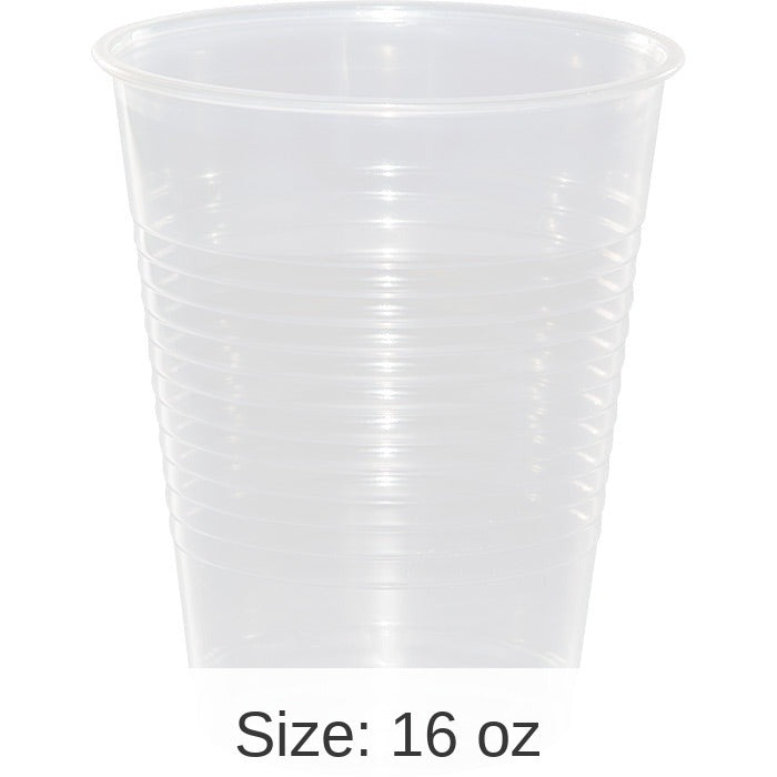 240/Case Bulk Clear 16 oz Plastic Cups