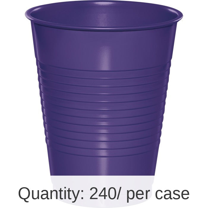 240/Case Bulk Purple 16 oz Plastic Cups