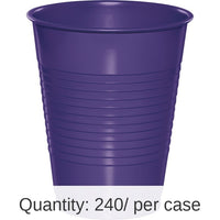 240/Case Bulk Purple 16 oz Plastic Cups