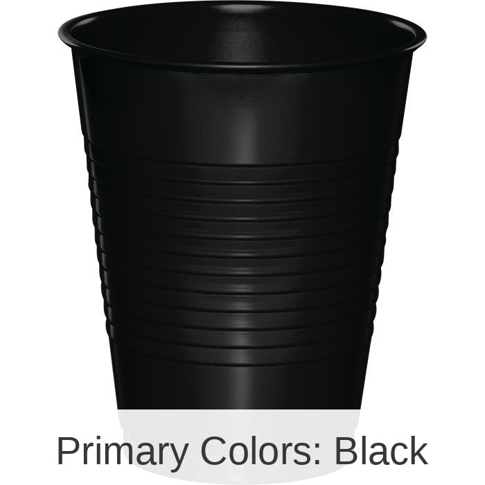 240/Case Bulk Black Velvet 16 oz Plastic Cups