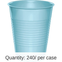 240/Case Bulk Pastel Blue 16 oz Plastic Cups