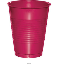 240/Case Bulk Hot Magenta 16 oz Plastic Cups