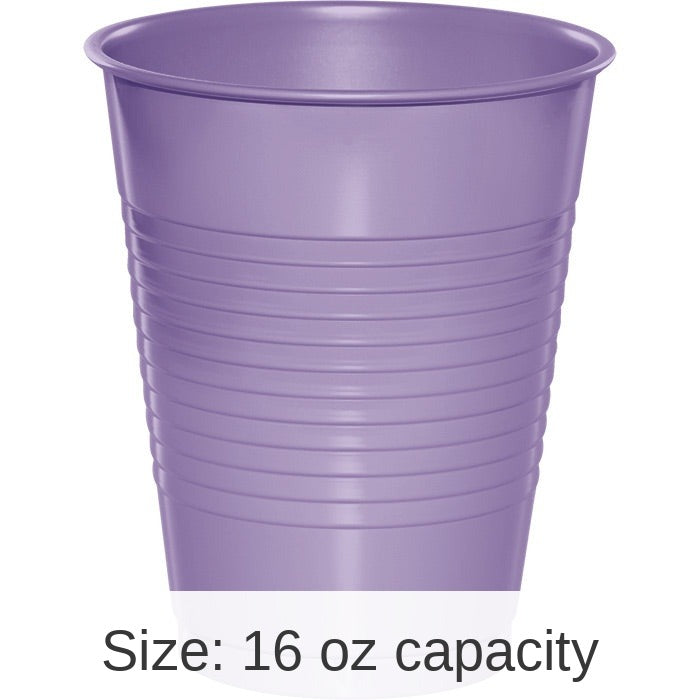 240/Case Bulk Luscious Lavender 16 oz Plastic Cups