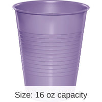 240/Case Bulk Luscious Lavender 16 oz Plastic Cups