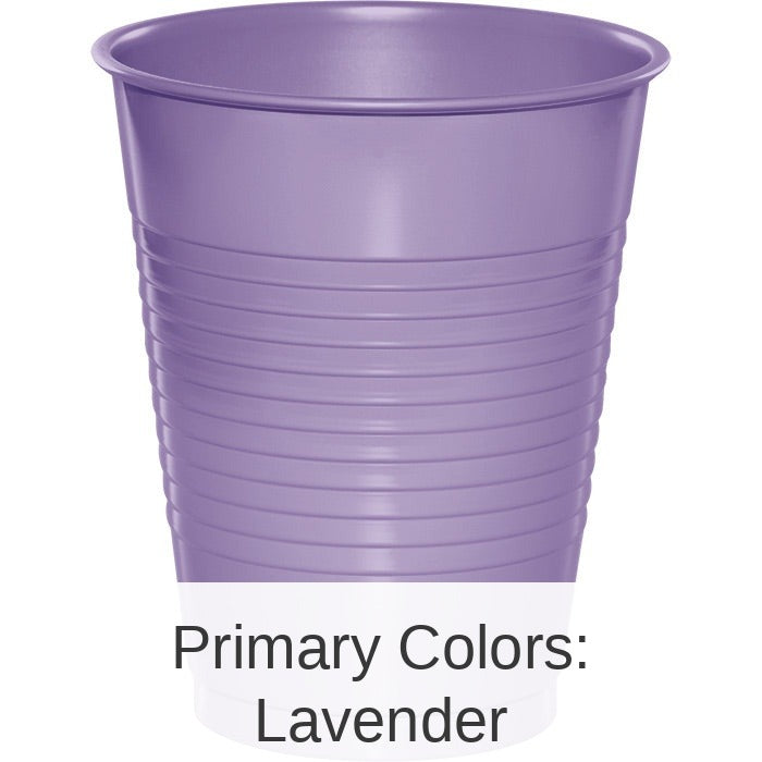 240/Case Bulk Luscious Lavender 16 oz Plastic Cups