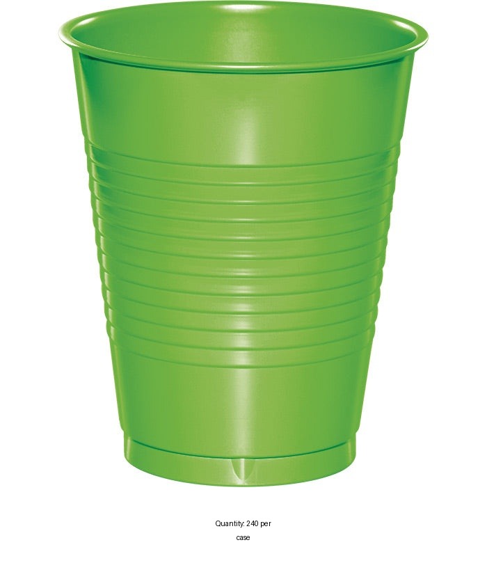 240/Case Bulk Fresh Lime 16 oz Plastic Cups