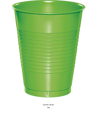 240/Case Bulk Fresh Lime 16 oz Plastic Cups