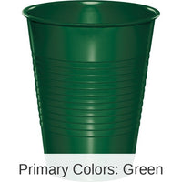 240/Case Bulk Hunter Green 16 oz Plastic Cups