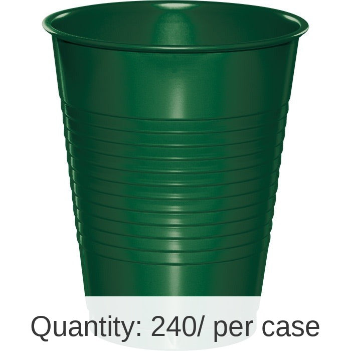 240/Case Bulk Hunter Green 16 oz Plastic Cups