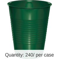 240/Case Bulk Hunter Green 16 oz Plastic Cups