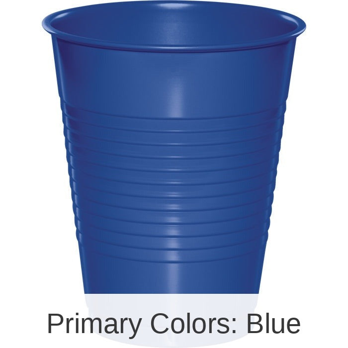 240/Case Bulk Cobalt Blue 16 oz Plastic Cups