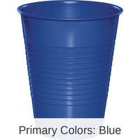 240/Case Bulk Cobalt Blue 16 oz Plastic Cups