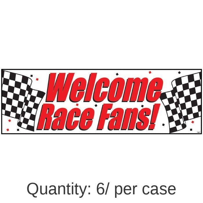 6/Case Bulk Racing Giant Party Banners
