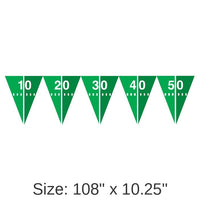 12/Case Bulk Football Field Flag Banners
