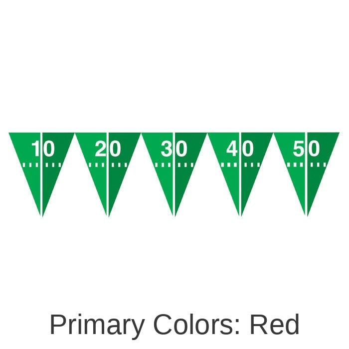12/Case Bulk Football Field Flag Banners