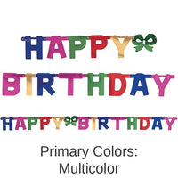 12/Case Bulk Large Happy Birthday Party Banners
