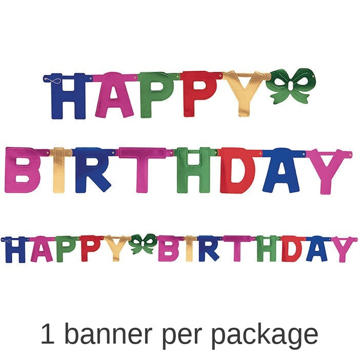 12/Case Bulk Large Happy Birthday Party Banners