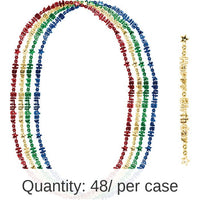 48/Case Bulk Happy Birthday Necklaces