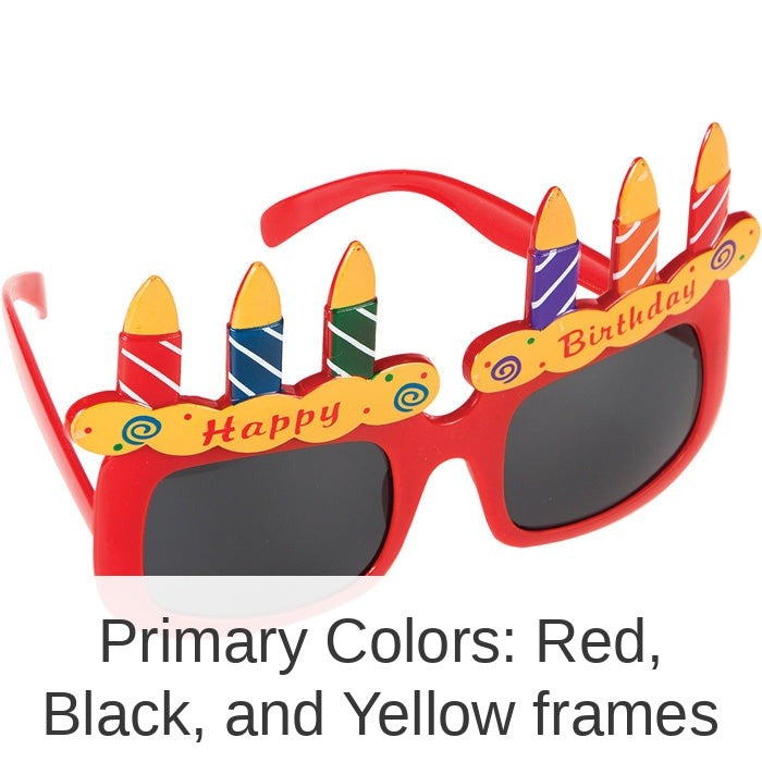 12/Case Bulk Birthday Cake Glasses