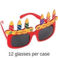 12/Case Bulk Birthday Cake Glasses