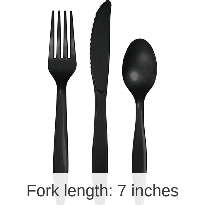 216/Case Bulk Black Velvet Value Friendly Assorted Plastic Cutlery
