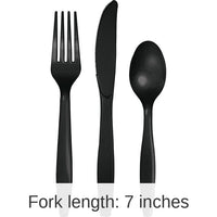 216/Case Bulk Black Velvet Value Friendly Assorted Plastic Cutlery