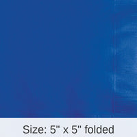 240/Case Bulk Cobalt Blue Value Friendly Beverage Napkins