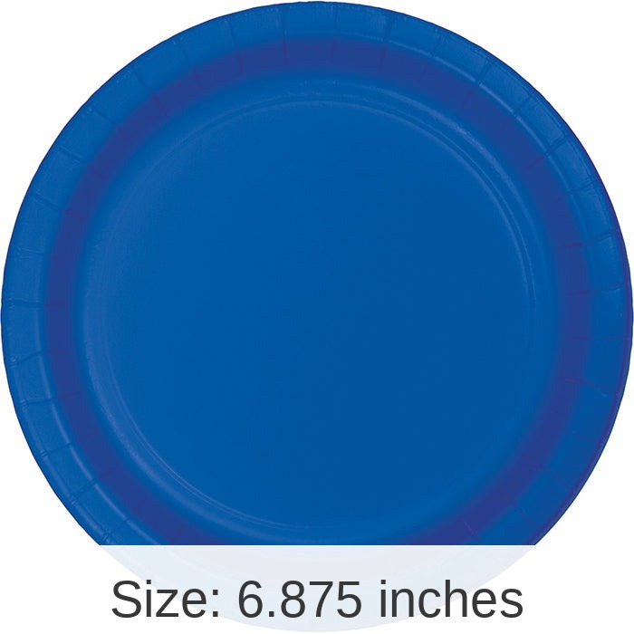 96/Case Bulk Cobalt Blue Value Friendly Dessert Plates