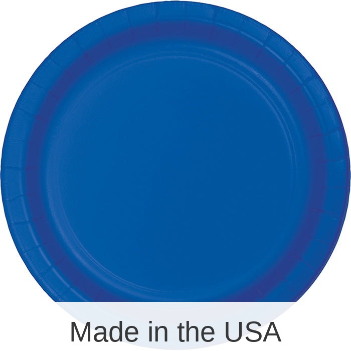 96/Case Bulk Cobalt Blue Value Friendly 8.75 inch Dinner Plates