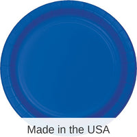 96/Case Bulk Cobalt Blue Value Friendly 8.75 inch Dinner Plates