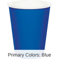 96/Case Bulk Cobalt Blue Value Friendly 9 oz Hot & Cold Cups