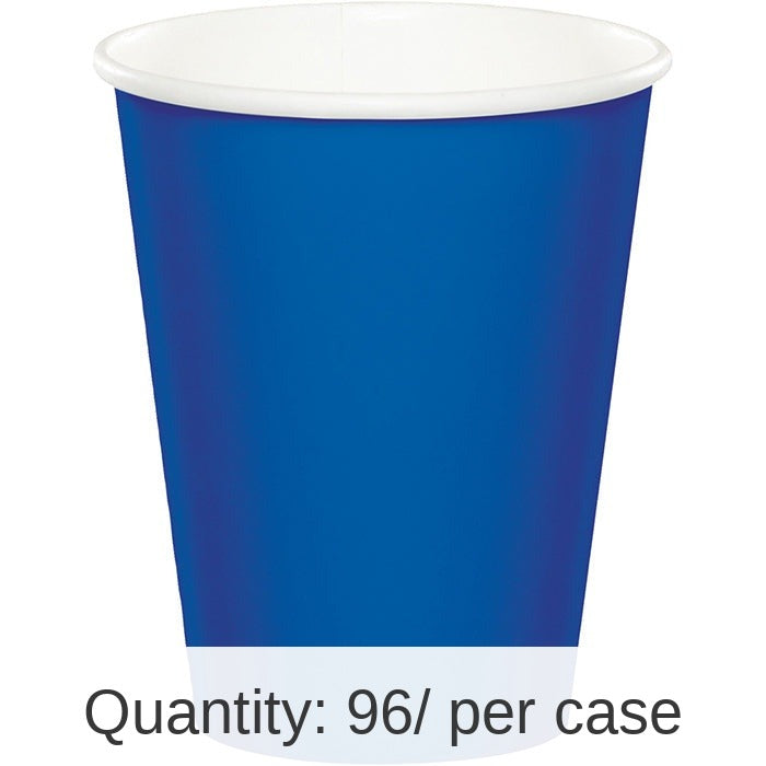 96/Case Bulk Cobalt Blue Value Friendly 9 oz Hot & Cold Cups