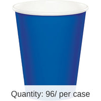96/Case Bulk Cobalt Blue Value Friendly 9 oz Hot & Cold Cups