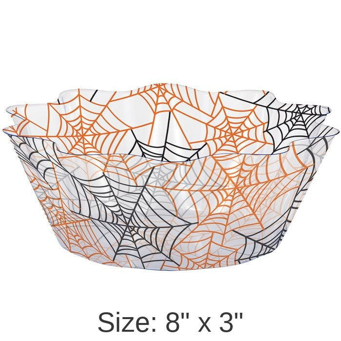 12/Case Bulk Spiderwebs Fluted Bowls