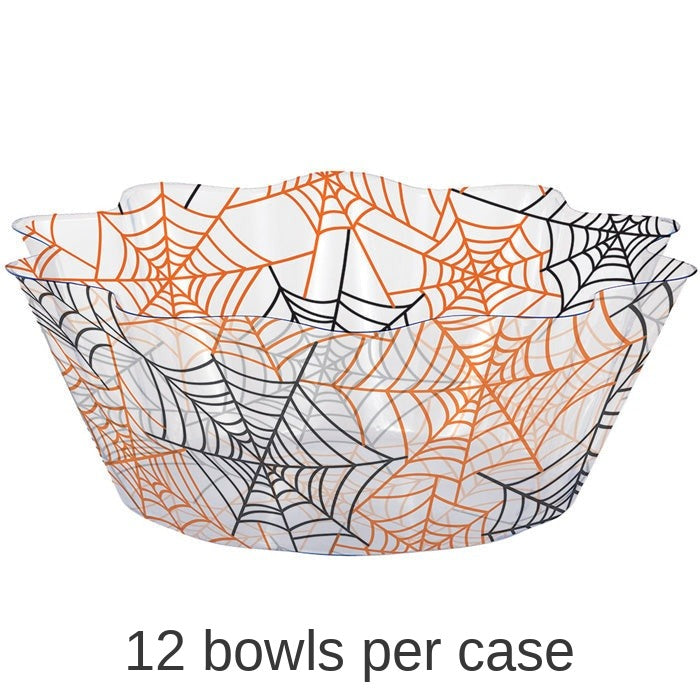 12/Case Bulk Spiderwebs Fluted Bowls