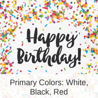 192/Case Bulk Confetti Sprinkles Birthday Luncheon Napkins