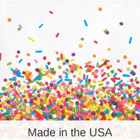 192/Case Bulk Confetti Sprinkles Beverage Napkins