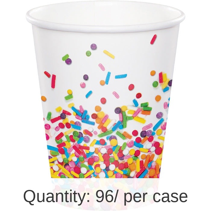 96/Case Bulk Confetti Sprinkles 9 oz Cups