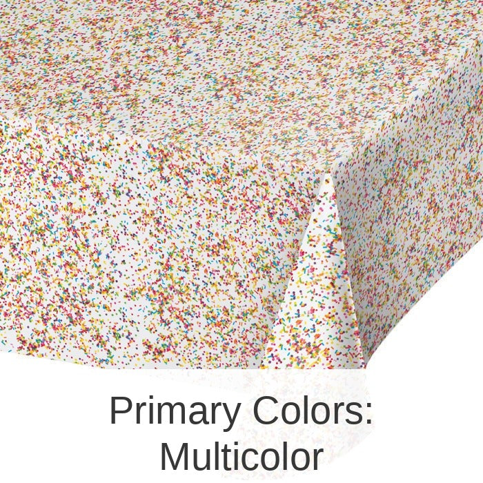 6/Case Bulk Confetti Sprinkles Plastic Table Covers