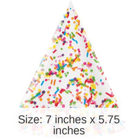 48/Case Bulk Confetti Sprinkles Party Hats
