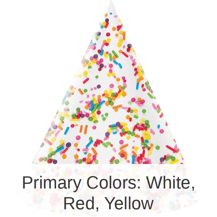 48/Case Bulk Confetti Sprinkles Party Hats