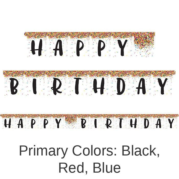 12/Case Bulk Confetti Sprinkles Party Banners